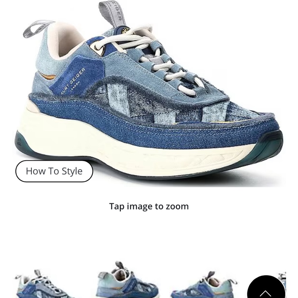Kurt Geiger Kensington denim sneakers